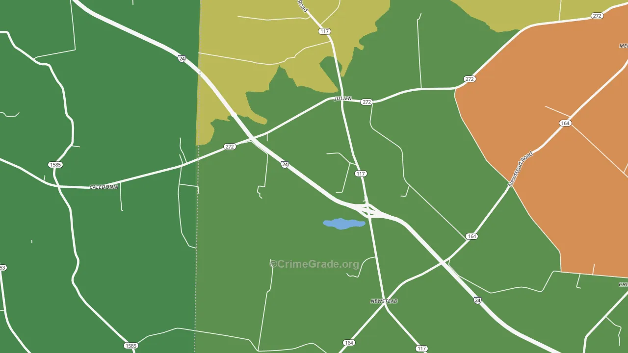 Newstead, KY Map of Assault Rates