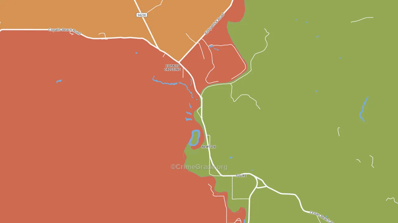 Newton, WA Map of Assault Rates