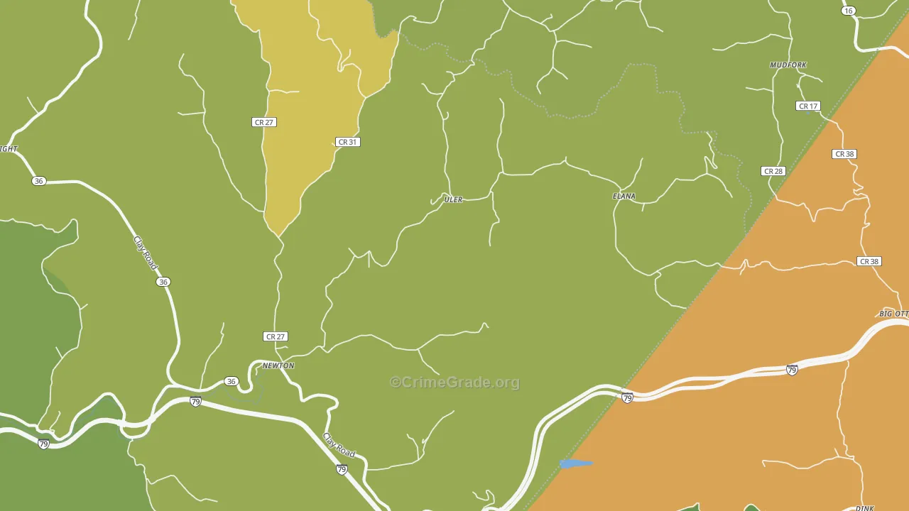 Newton, WV Map of Assault Rates