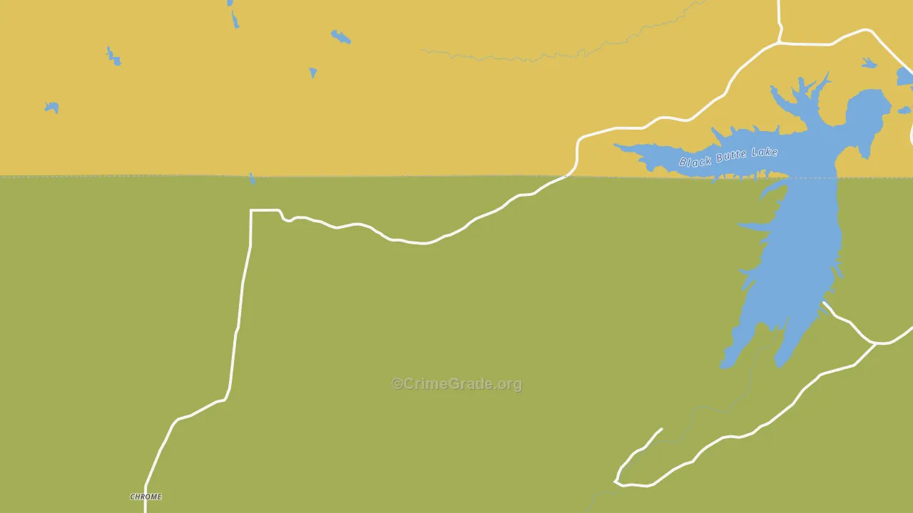 Newville, CA Map of Assault Rates