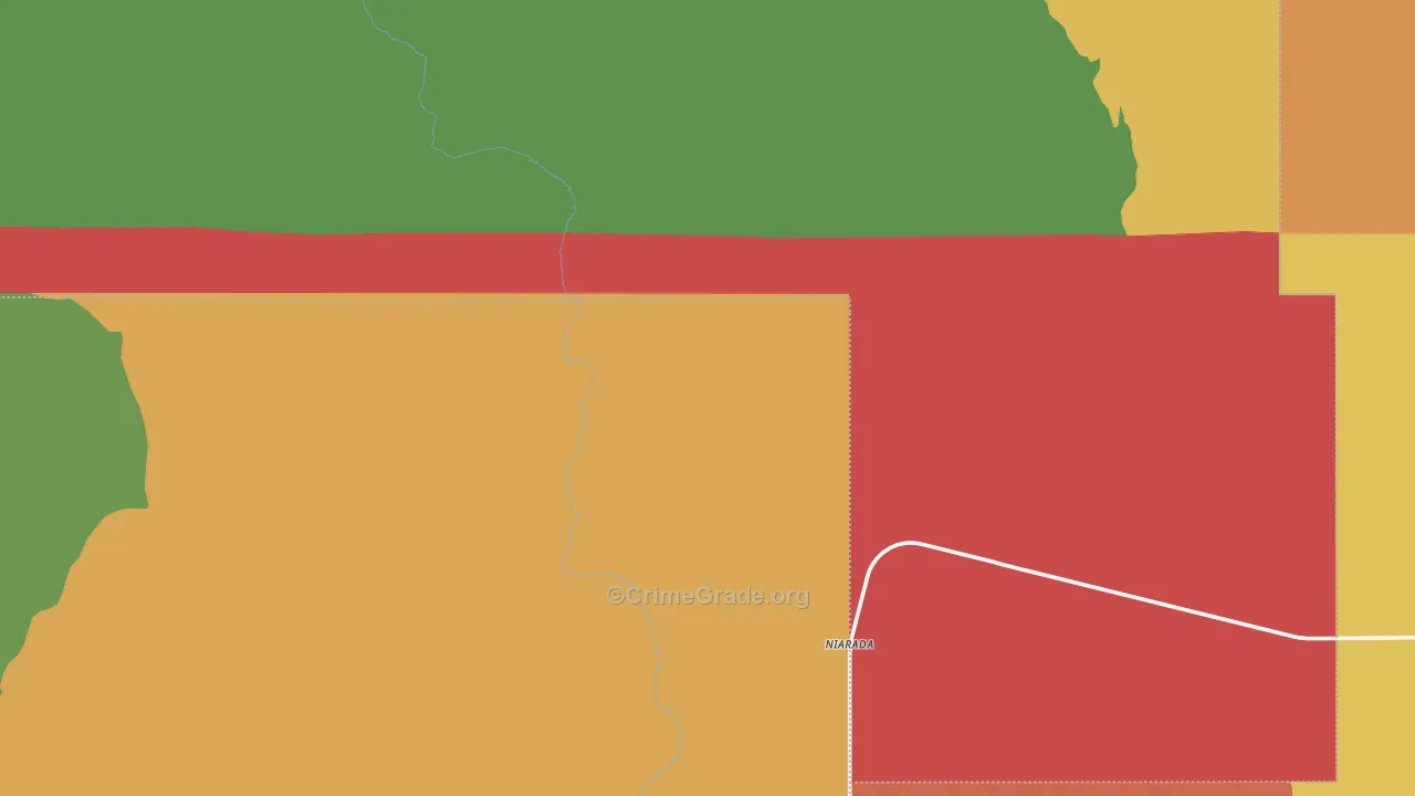 Niarada, MT Map of Assault Rates