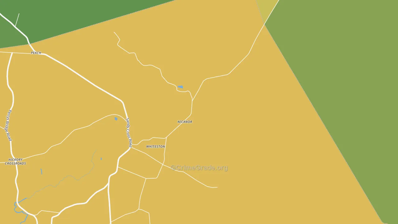 Nicanor, NC Map of Assault Rates