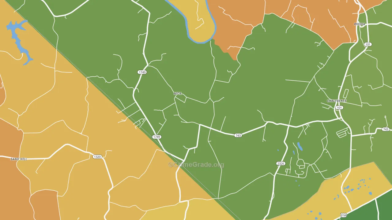 Nick, KY Map of Assault Rates