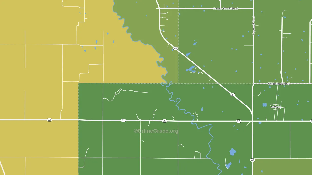 Nida, OK Map of Assault Rates