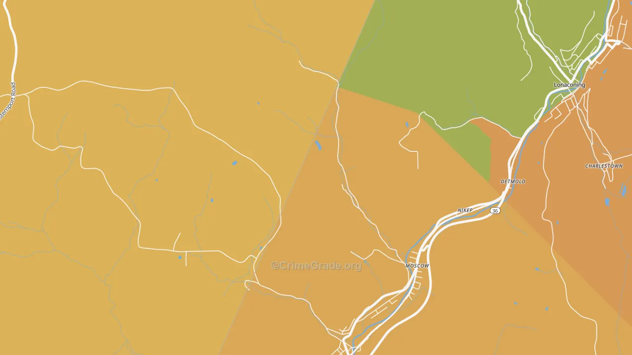 Nikep, MD Map of Assault Rates