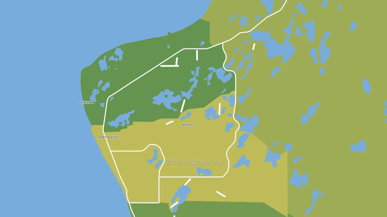 Nikiski, AK Map of Assault Rates