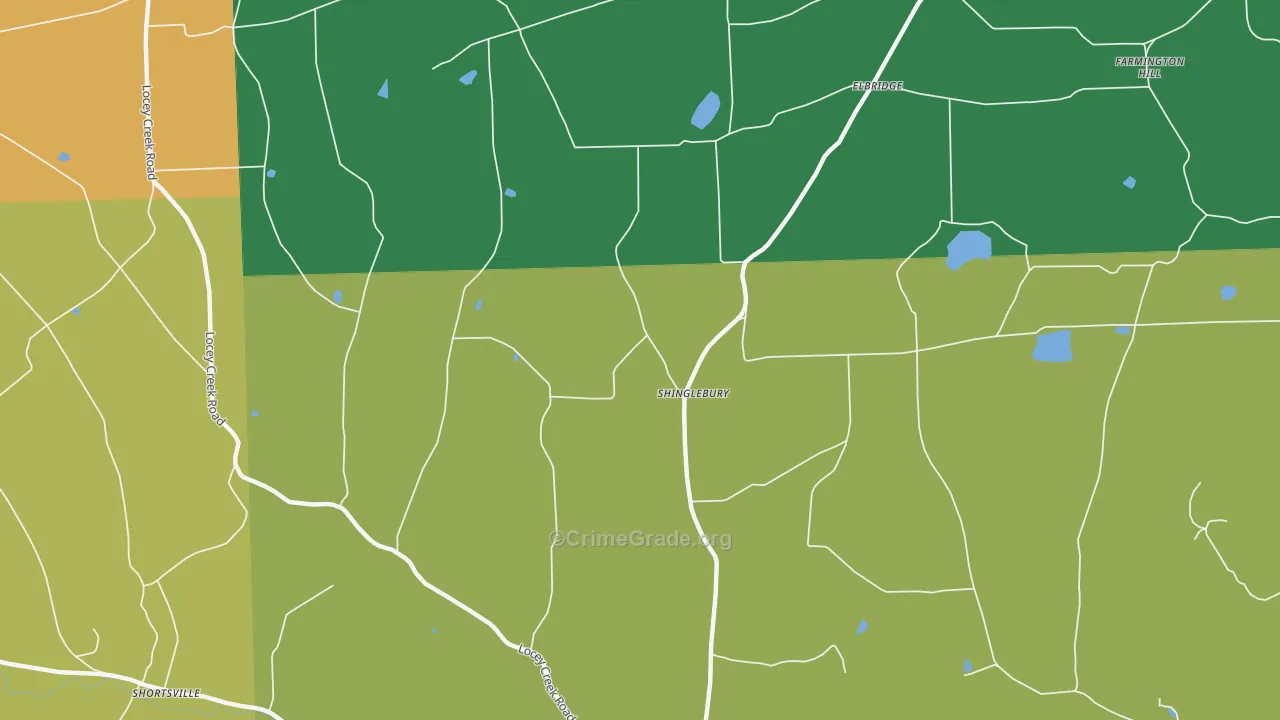 Niles Valley, PA Map of Assault Rates