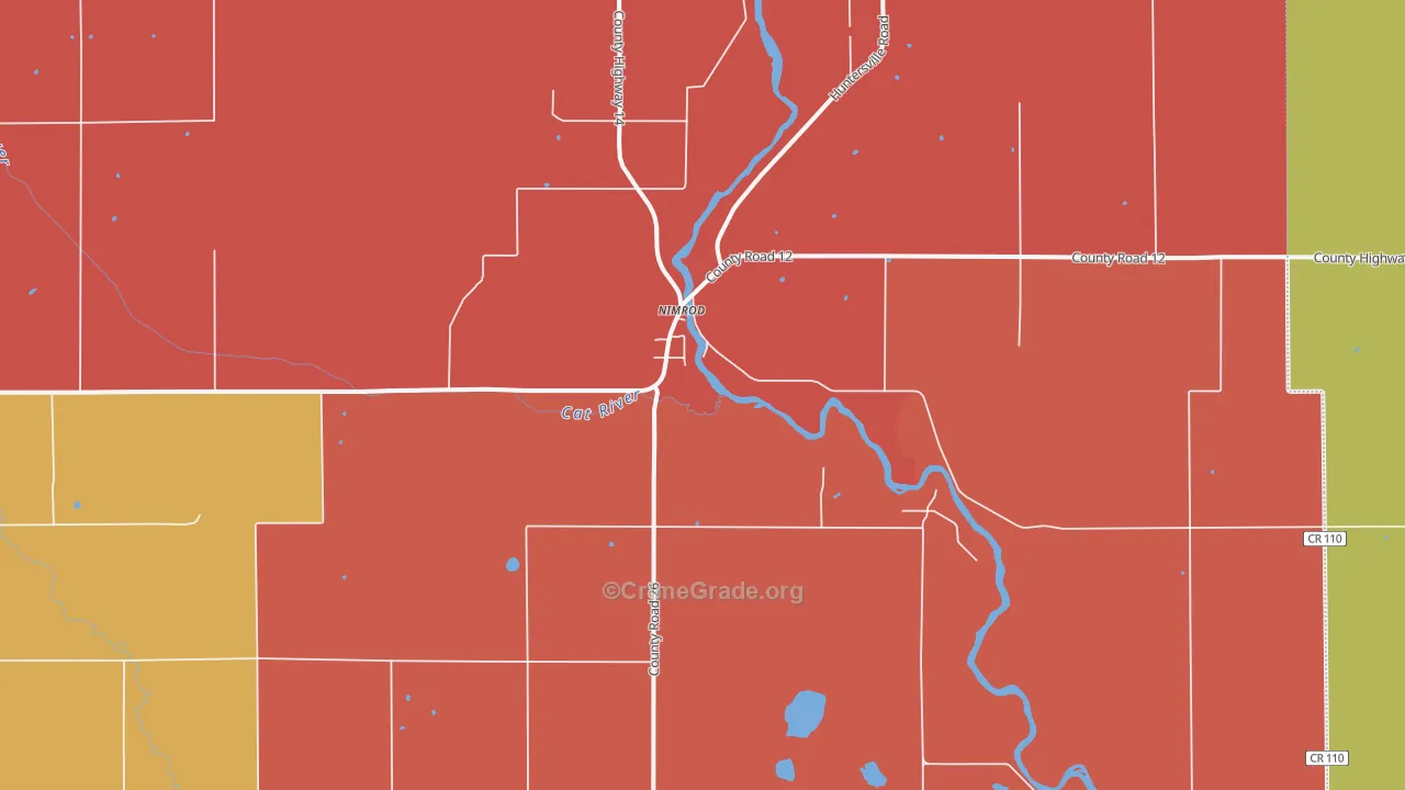 Nimrod, MN Map of Assault Rates