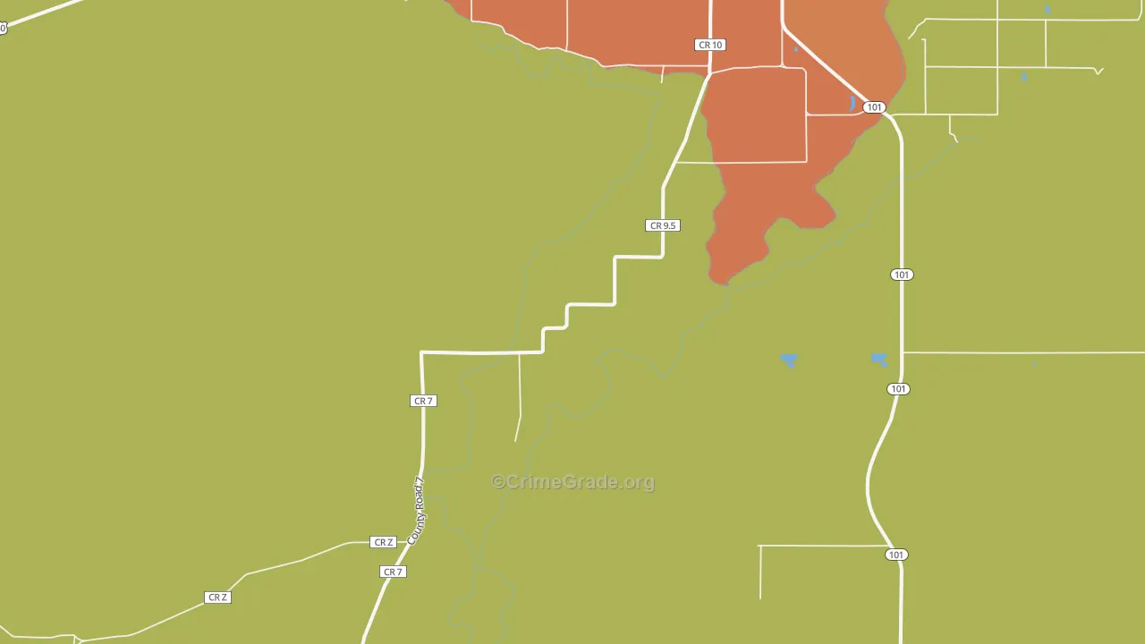 Ninaview, CO Map of Assault Rates