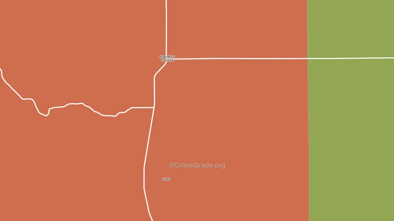 Ninemile Corner, CO Map of Assault Rates