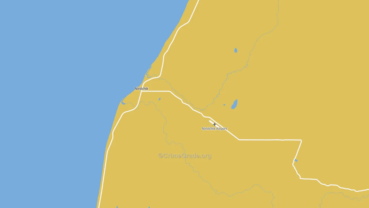 Ninilchik, AK Map of Assault Rates