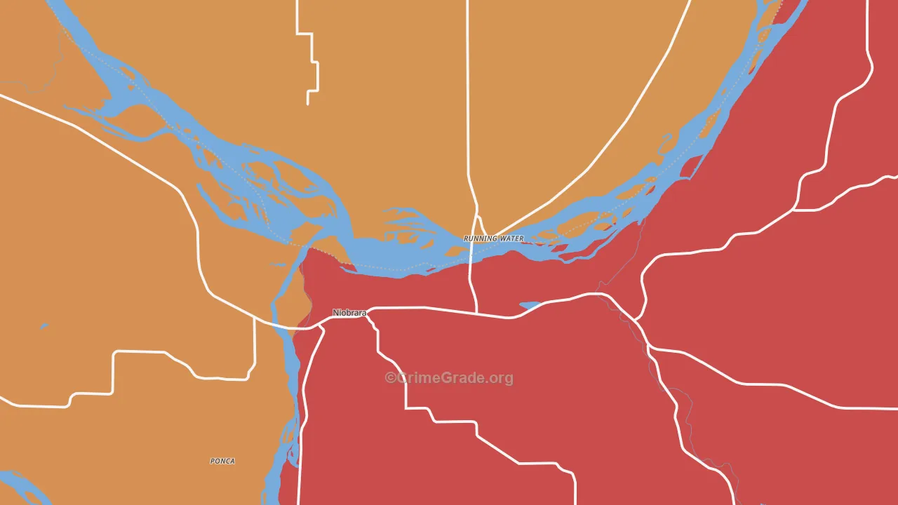 Niobrara, NE Map of Assault Rates