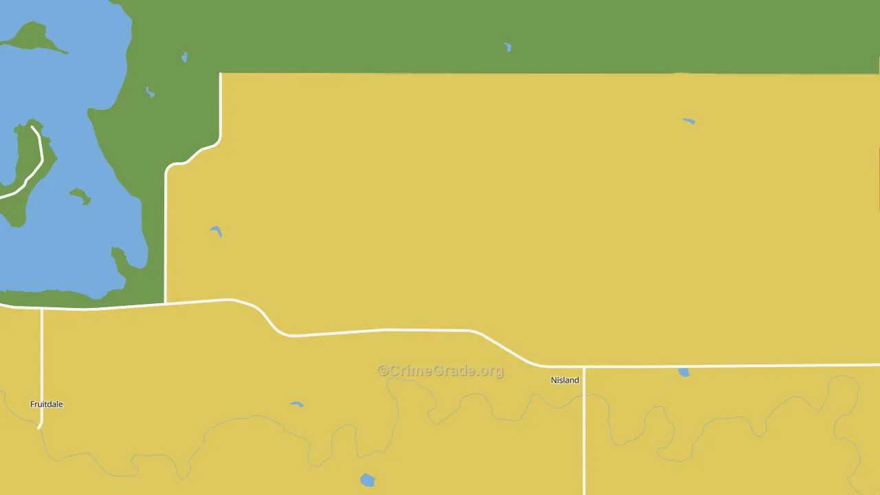 Nisland, SD Map of Assault Rates