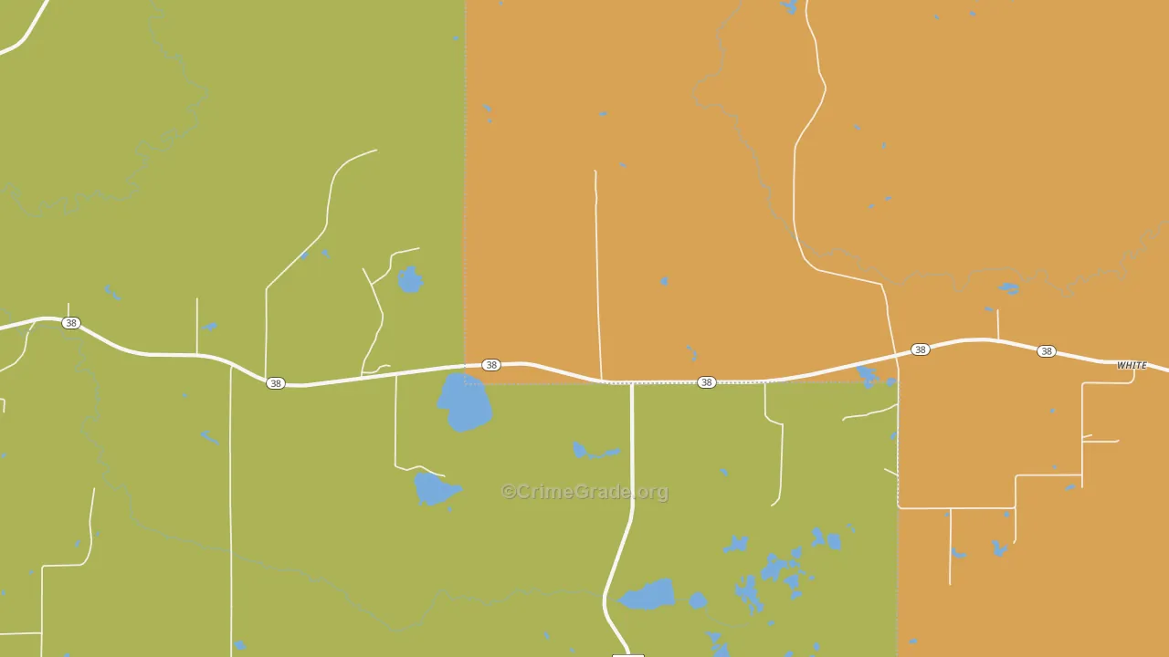 Nisula, MI Map of Assault Rates