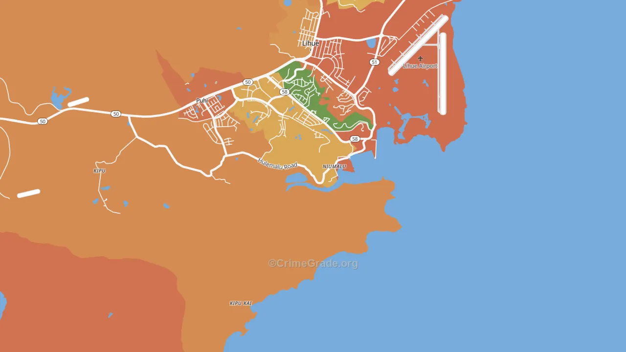 Niumalu, HI Map of Assault Rates