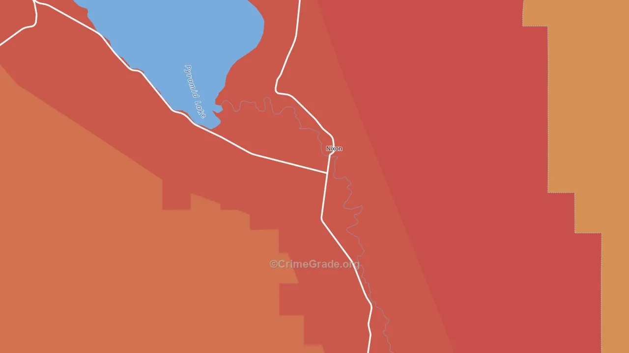 Nixon, NV Map of Assault Rates