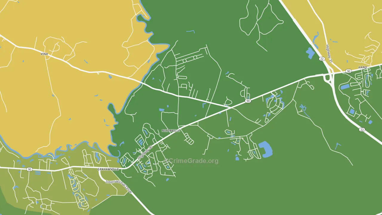 Nixonville, SC Map of Assault Rates