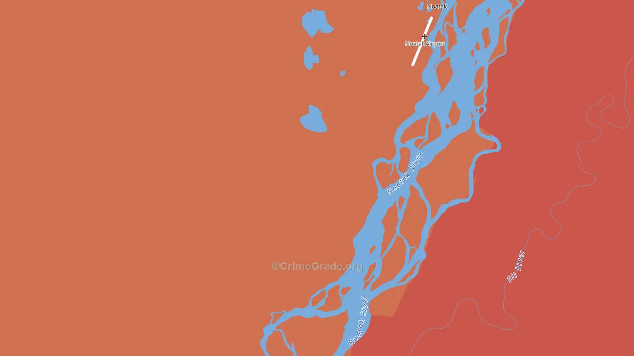 Noatak, AK Map of Assault Rates