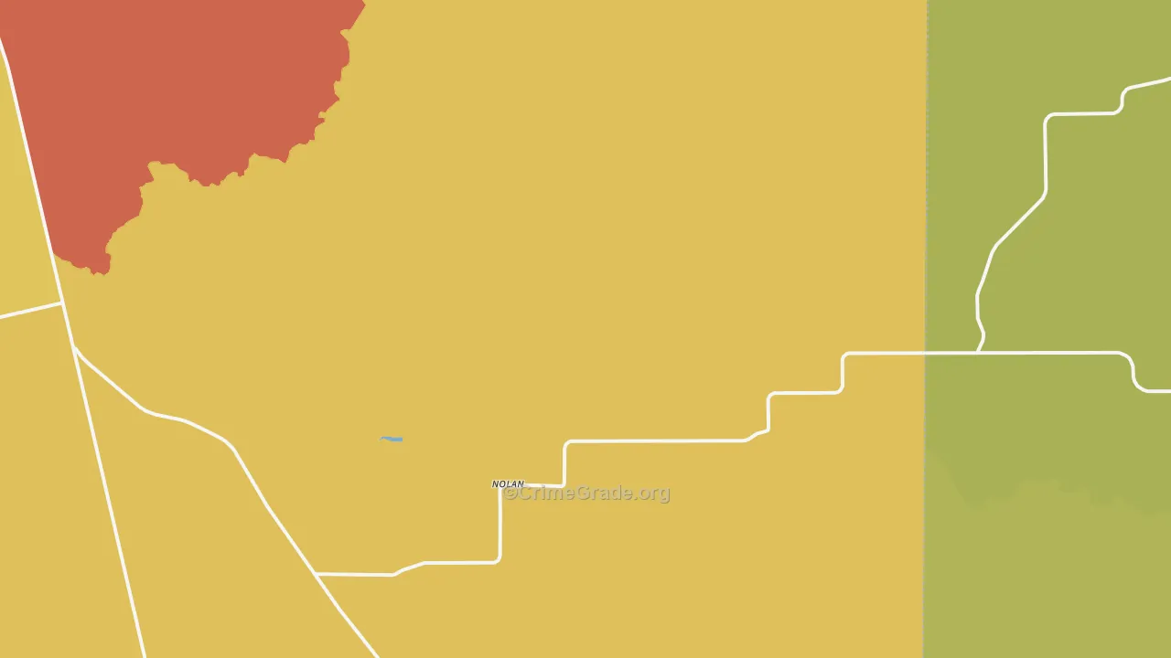 Nolan, TX Map of Assault Rates