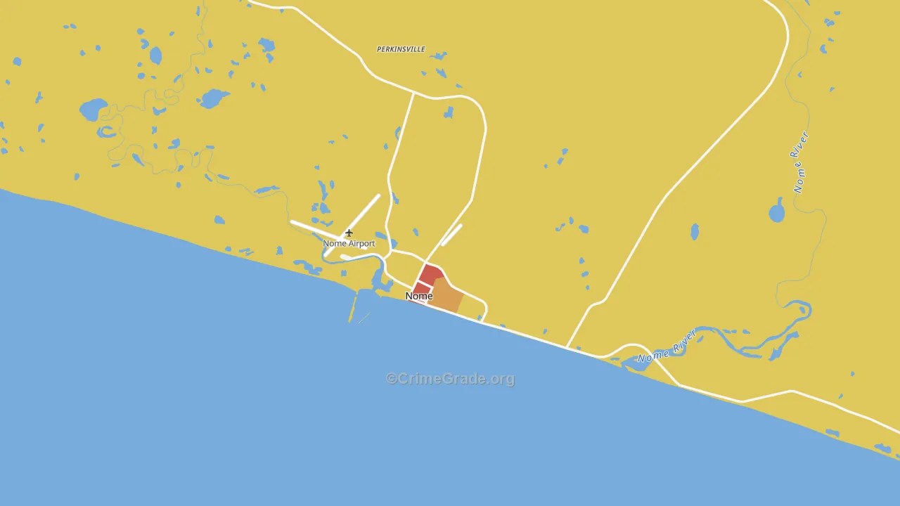 Nome, AK Map of Assault Rates