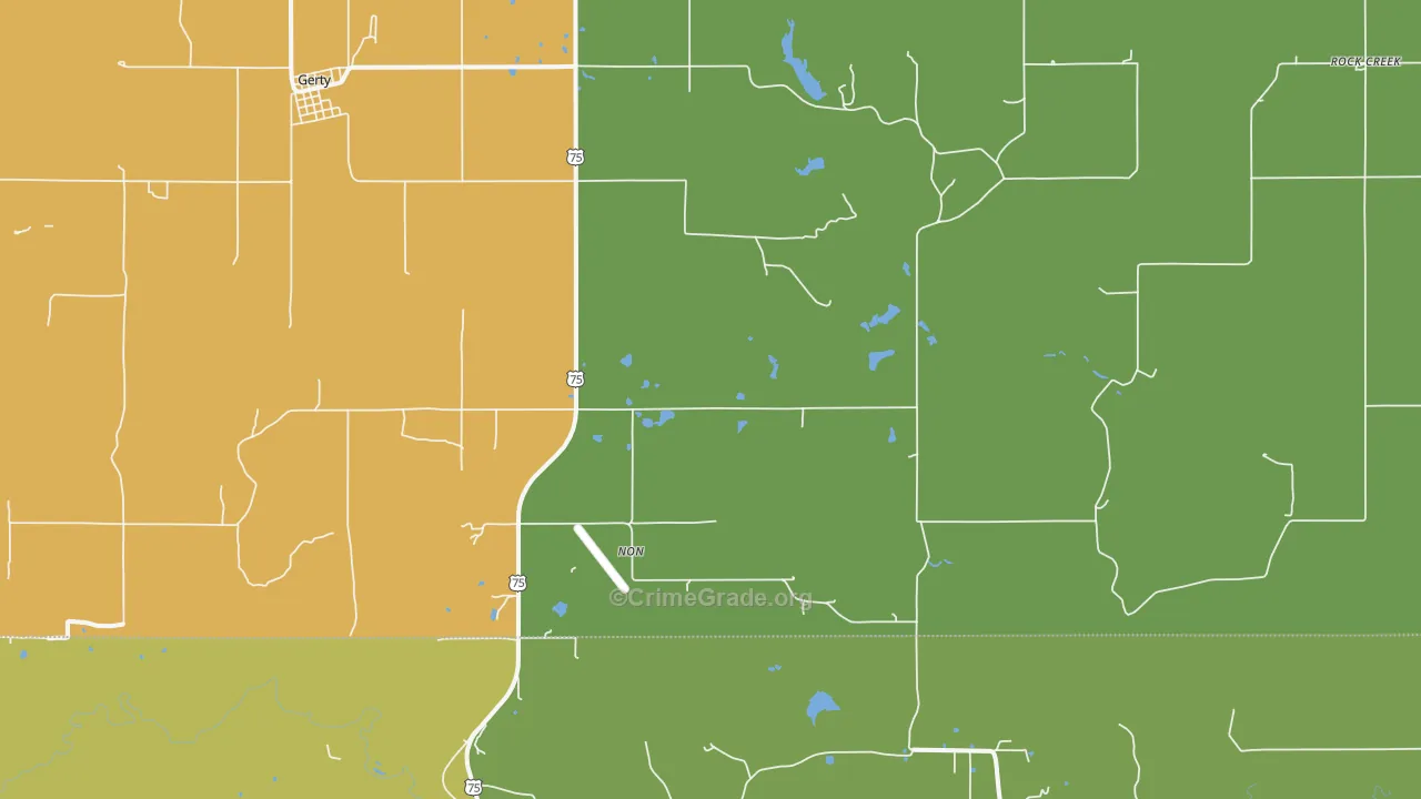 Non, OK Map of Assault Rates