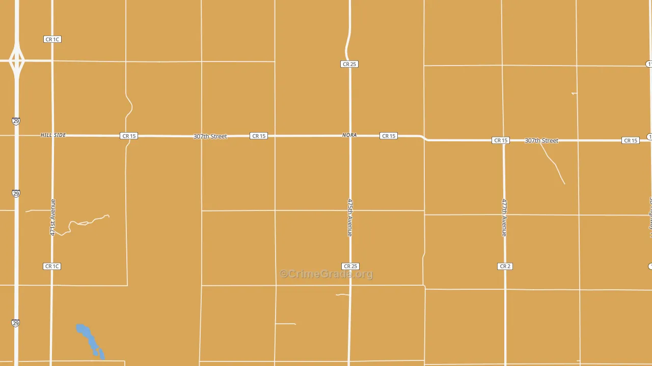 Nora, SD Map of Assault Rates