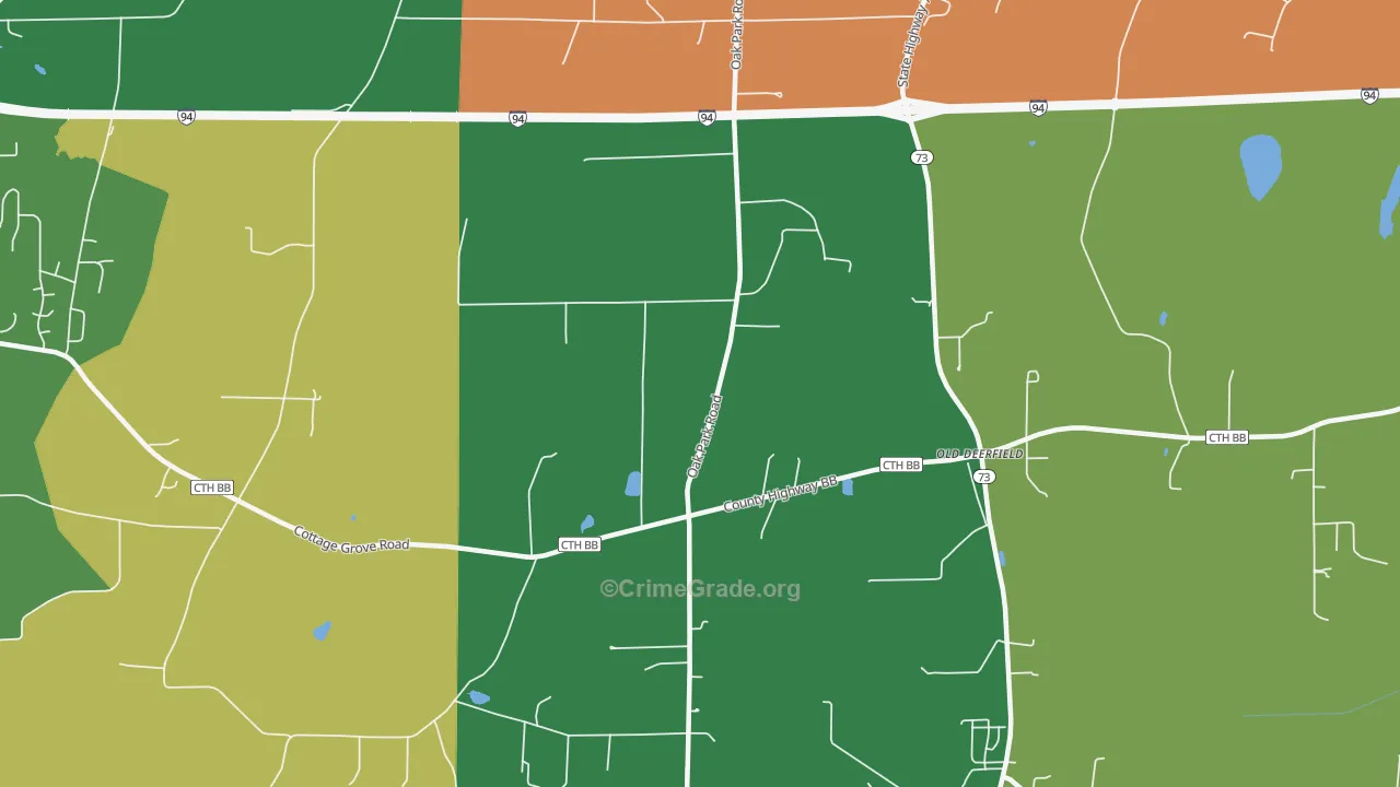 Nora, WI Map of Assault Rates