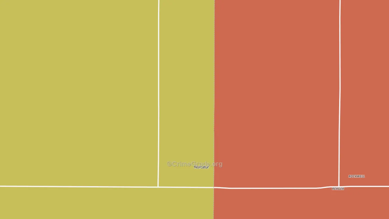 Norcatur, KS Map of Assault Rates