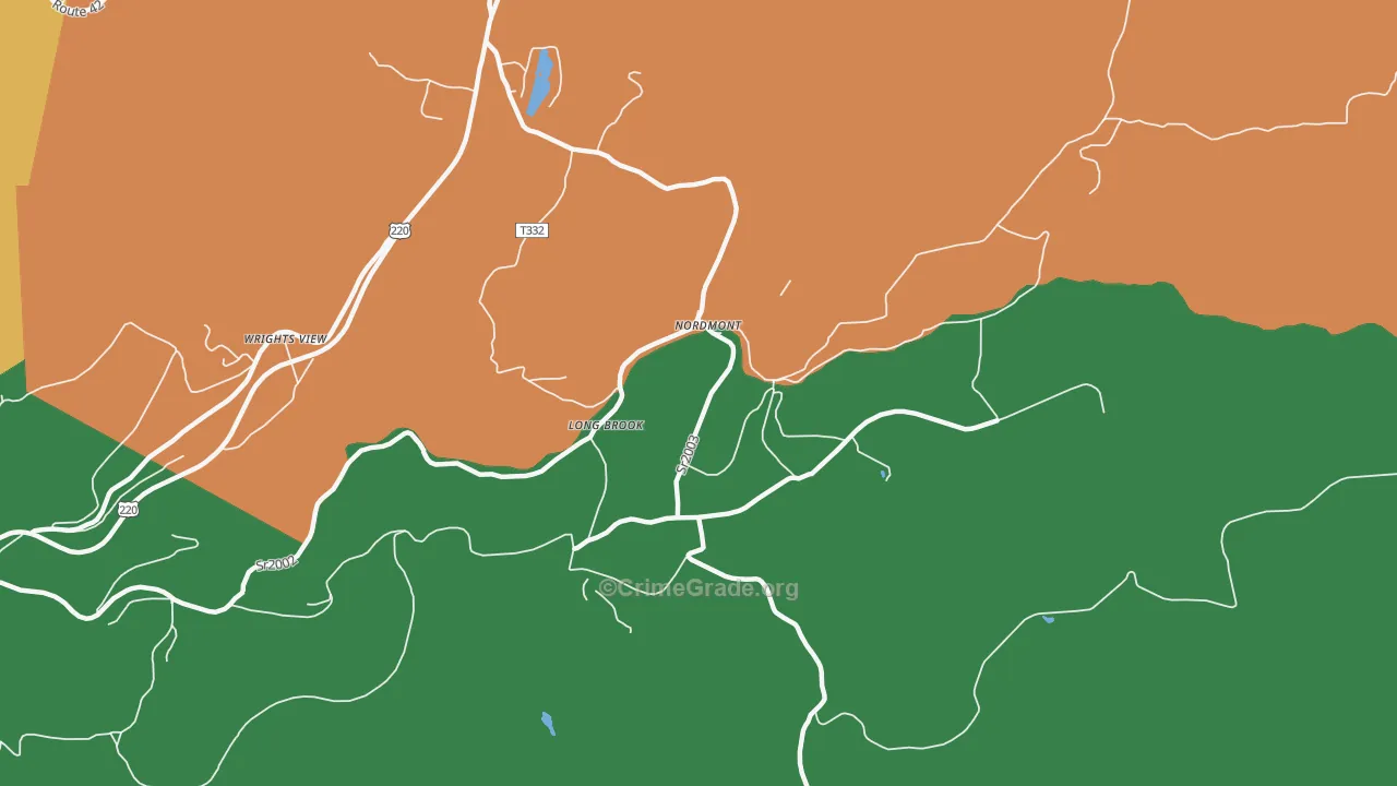 Nordmont, PA Map of Assault Rates