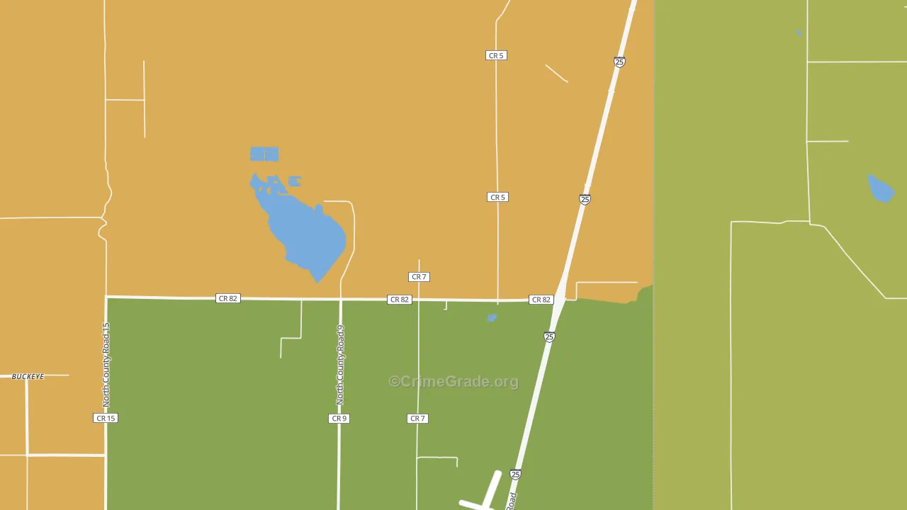 Norfolk, CO Map of Assault Rates
