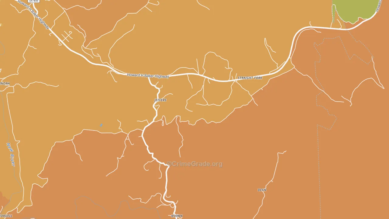 Norma, TN Map of Assault Rates