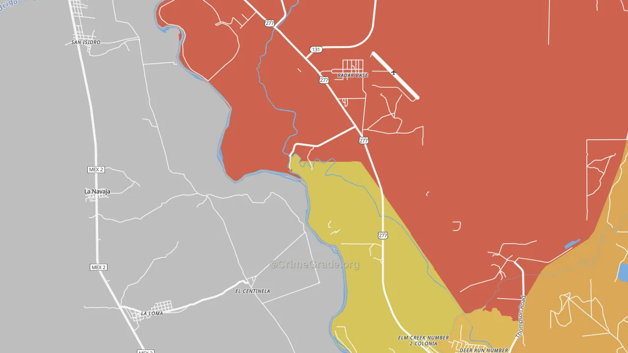 Normandy, TX Map of Assault Rates