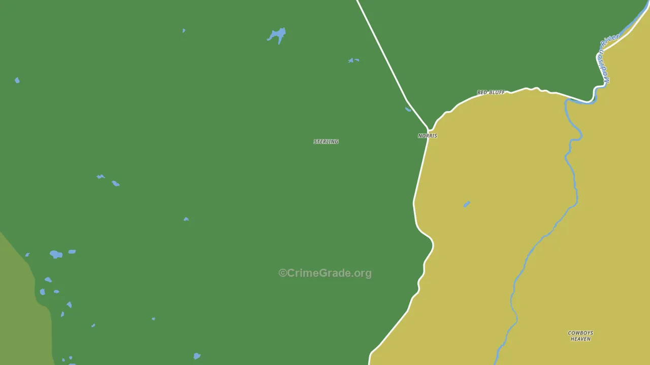 Norris, MT Map of Assault Rates