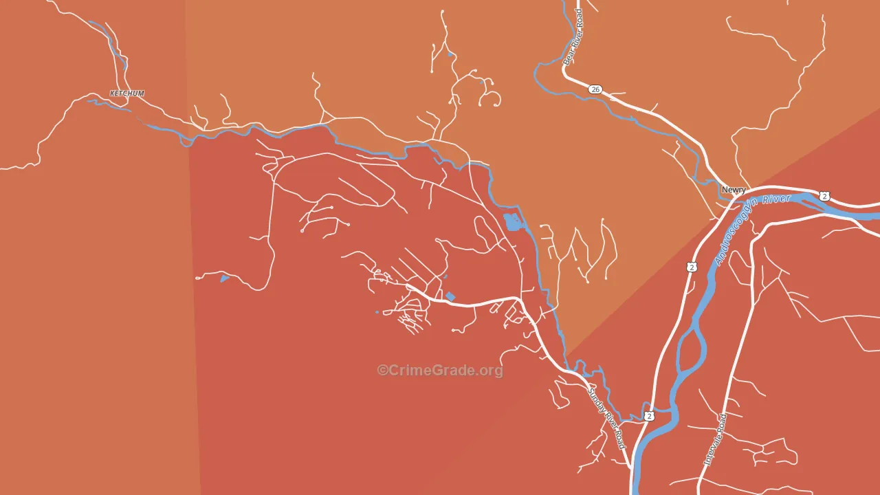 North Bethel, ME Map of Assault Rates