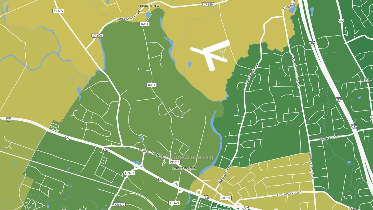 North Branch Depot, NJ Map of Assault Rates
