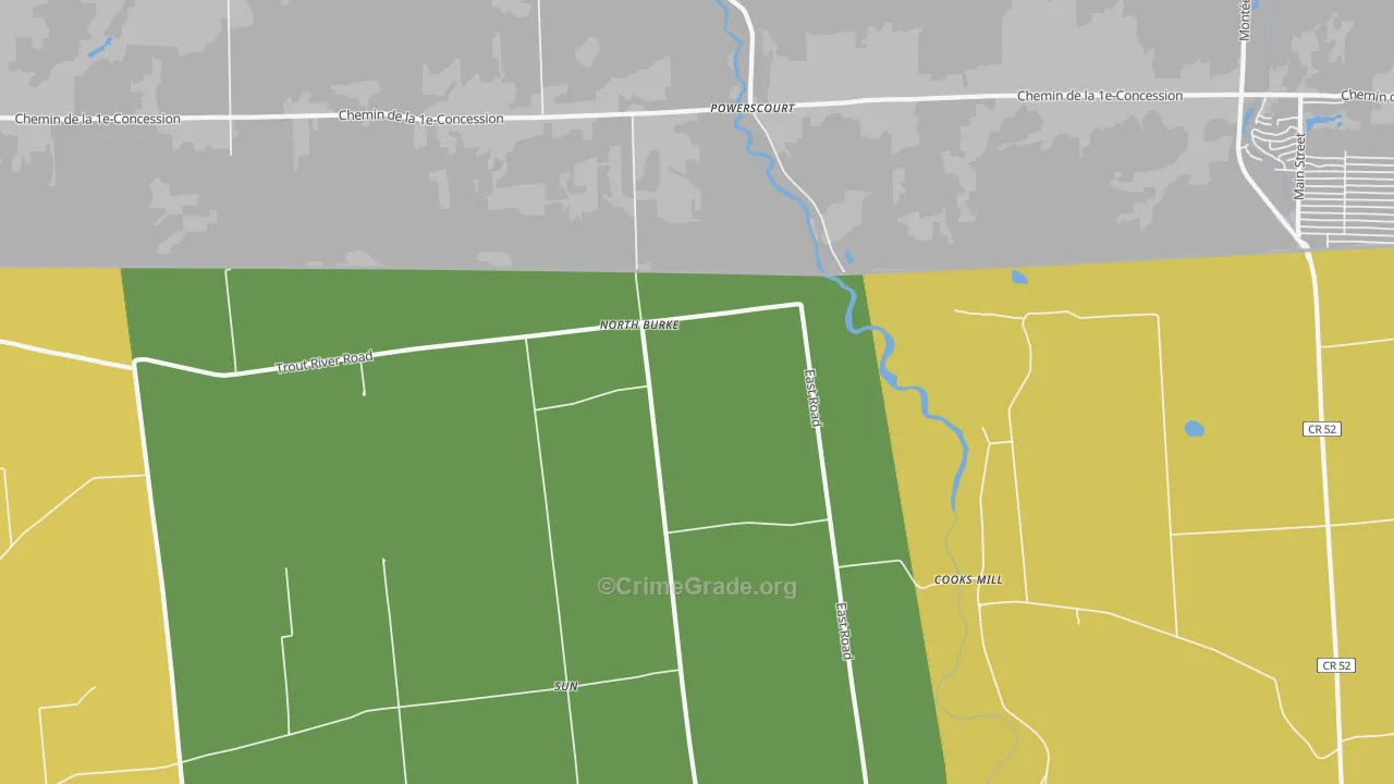 North Burke, NY Map of Assault Rates