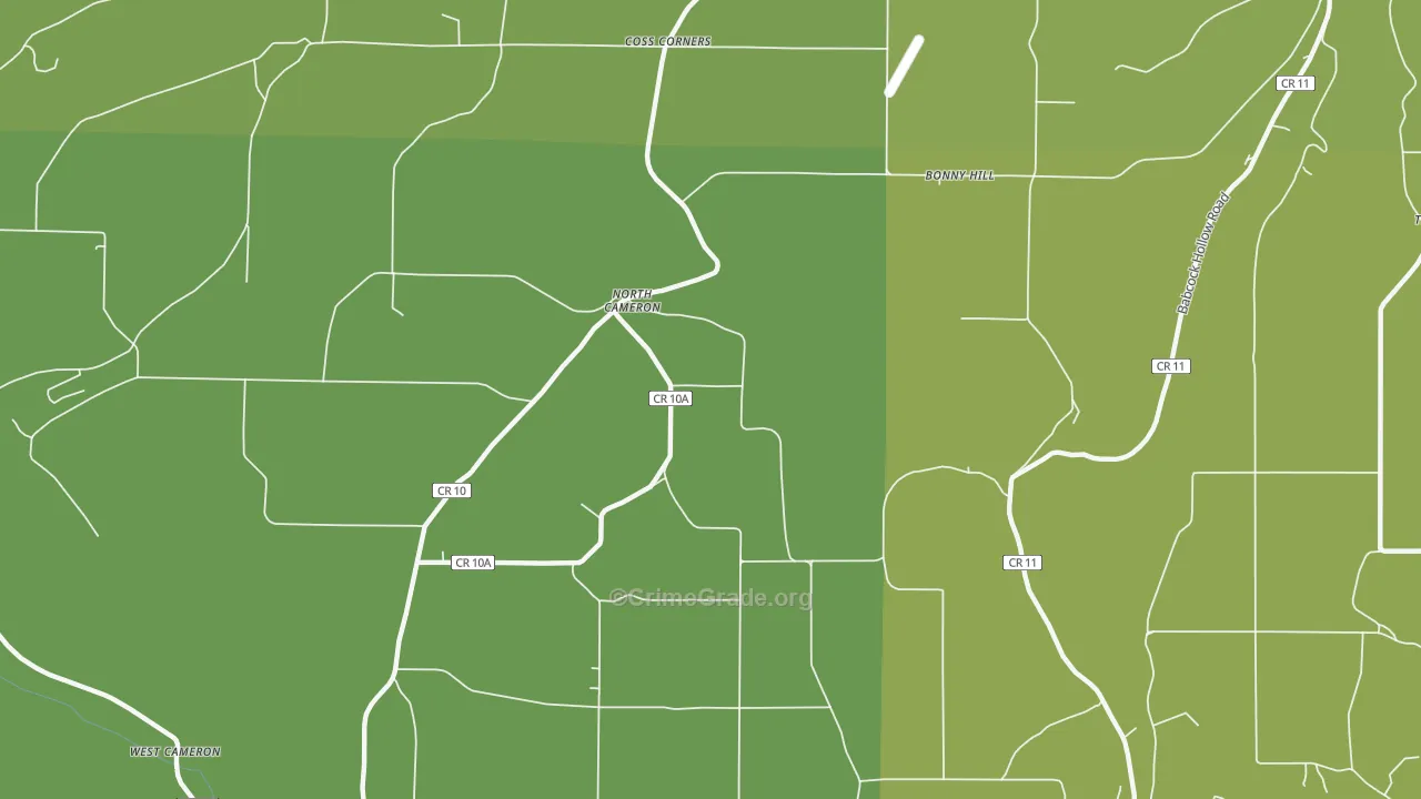 North Cameron, NY Map of Assault Rates