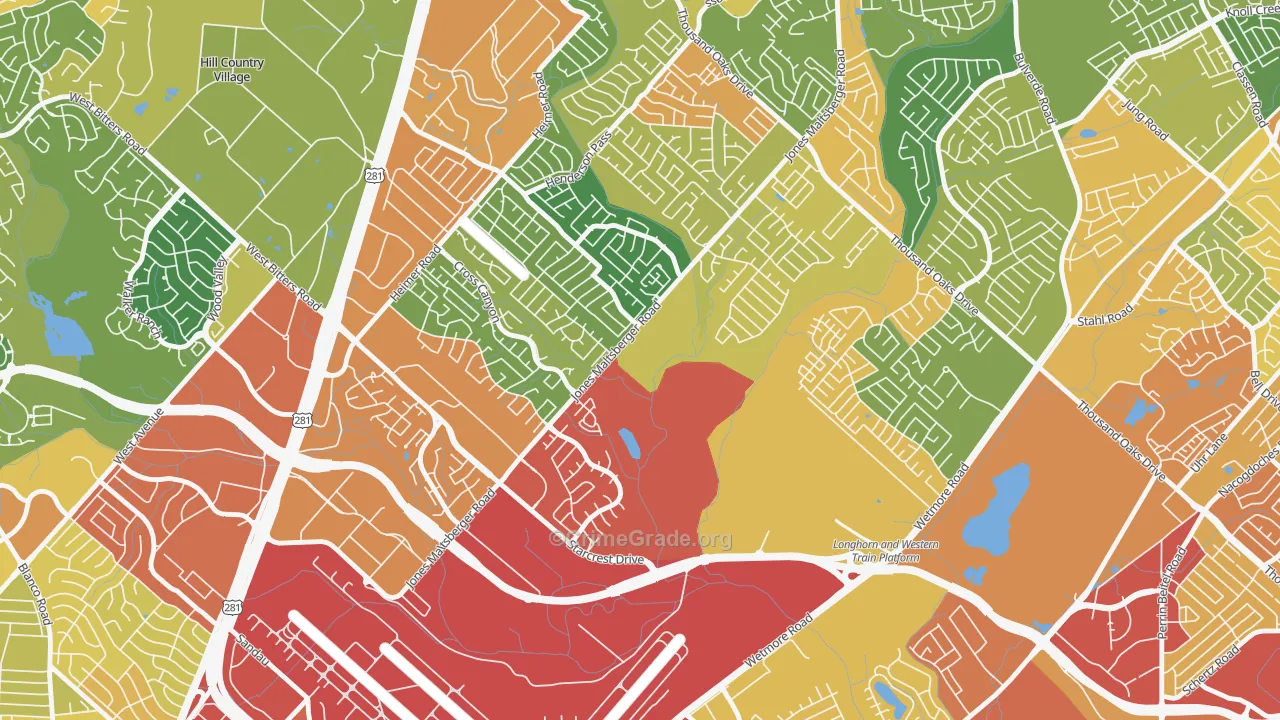North Central Heritage, San Antonio, TX Map of Assault Rates