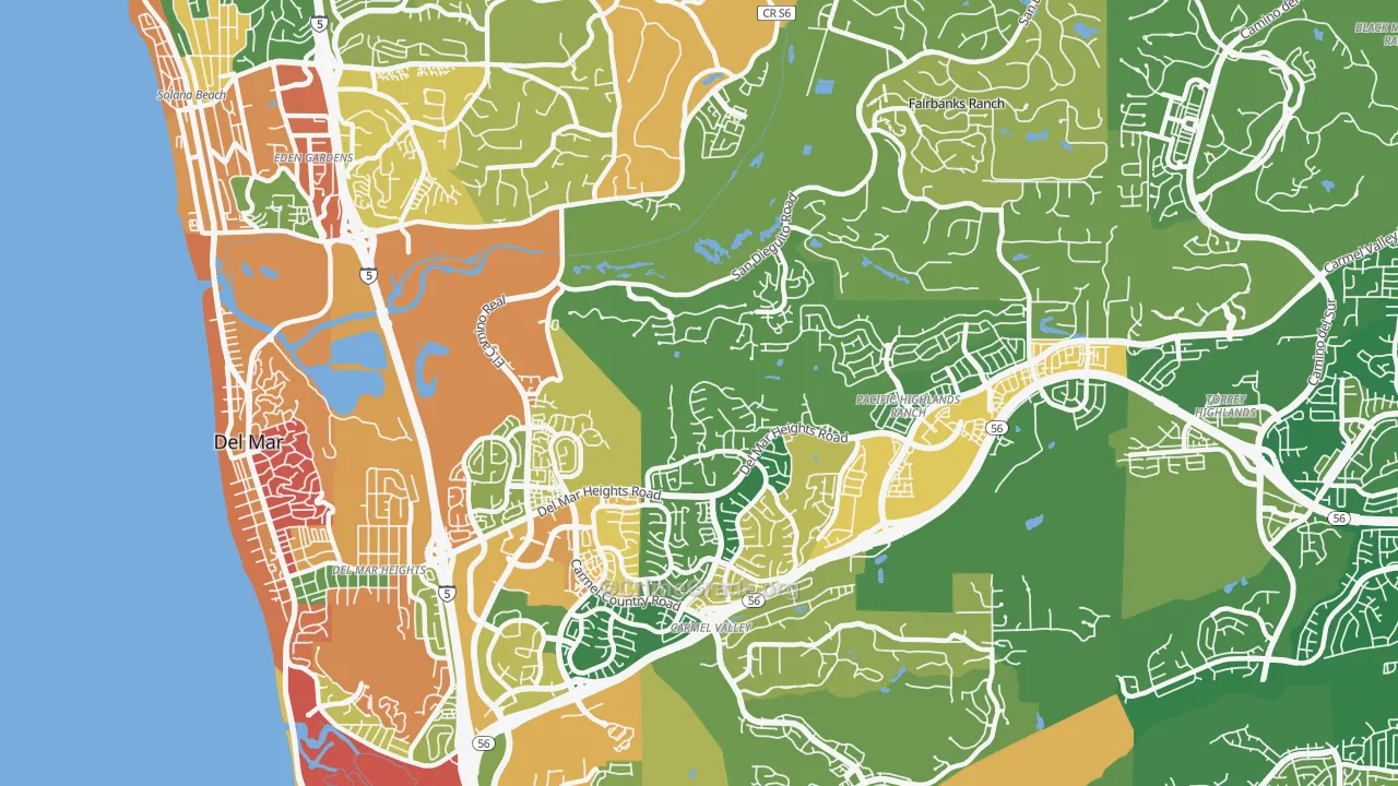 North City, San Diego, CA Map of Assault Rates