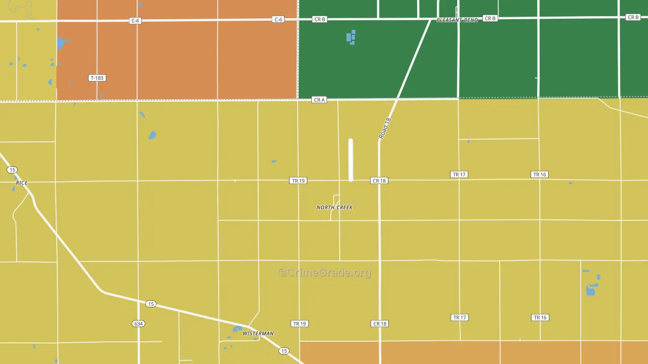 North Creek, OH Map of Assault Rates