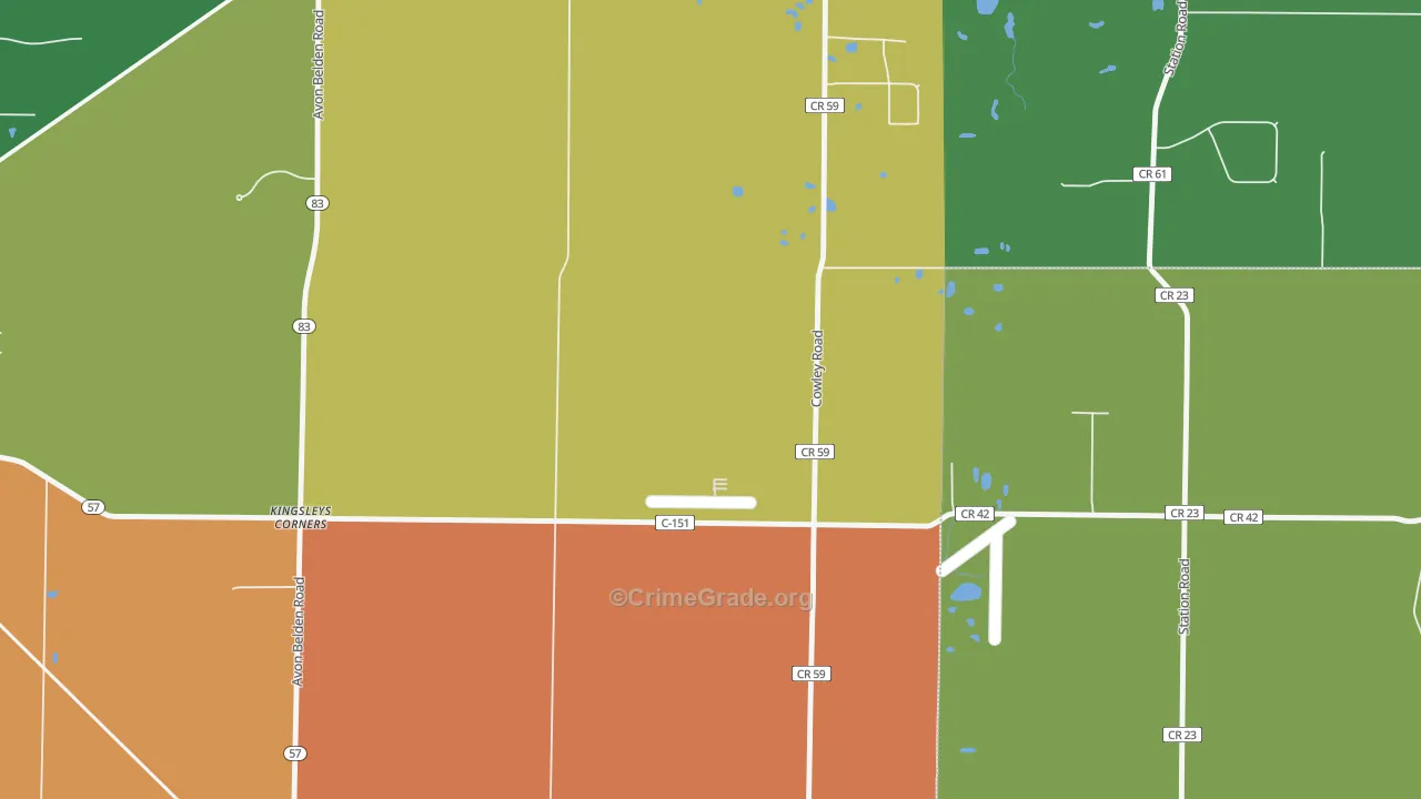 North Eaton, OH Map of Assault Rates