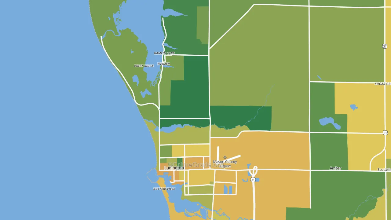 North Epworth, MI Map of Assault Rates