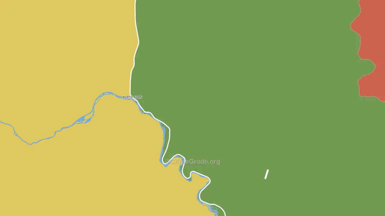 North Fork, ID Map of Assault Rates