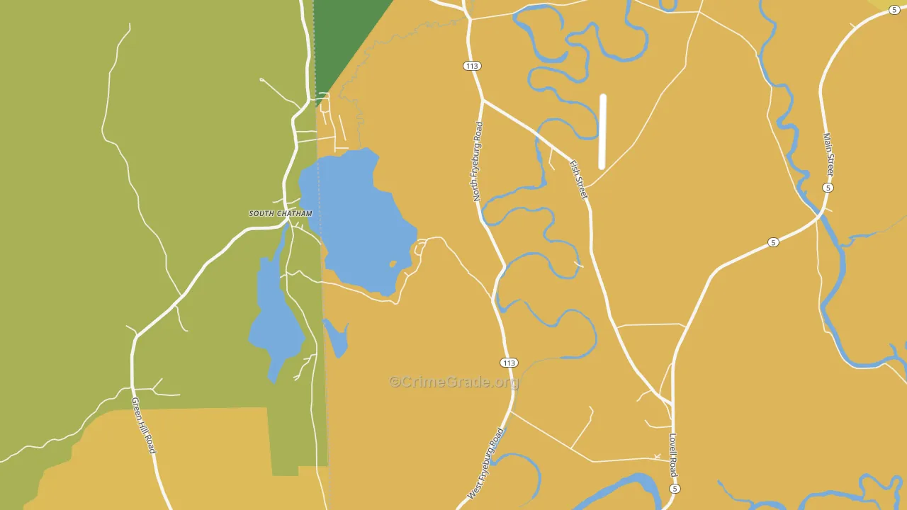 North Fryeburg, ME Map of Assault Rates