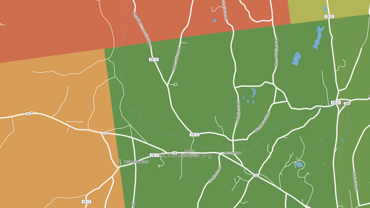 North Granville, NY Map of Assault Rates