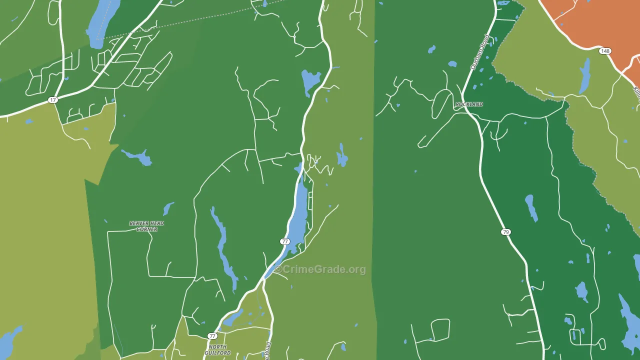 North Guilford, CT Map of Assault Rates