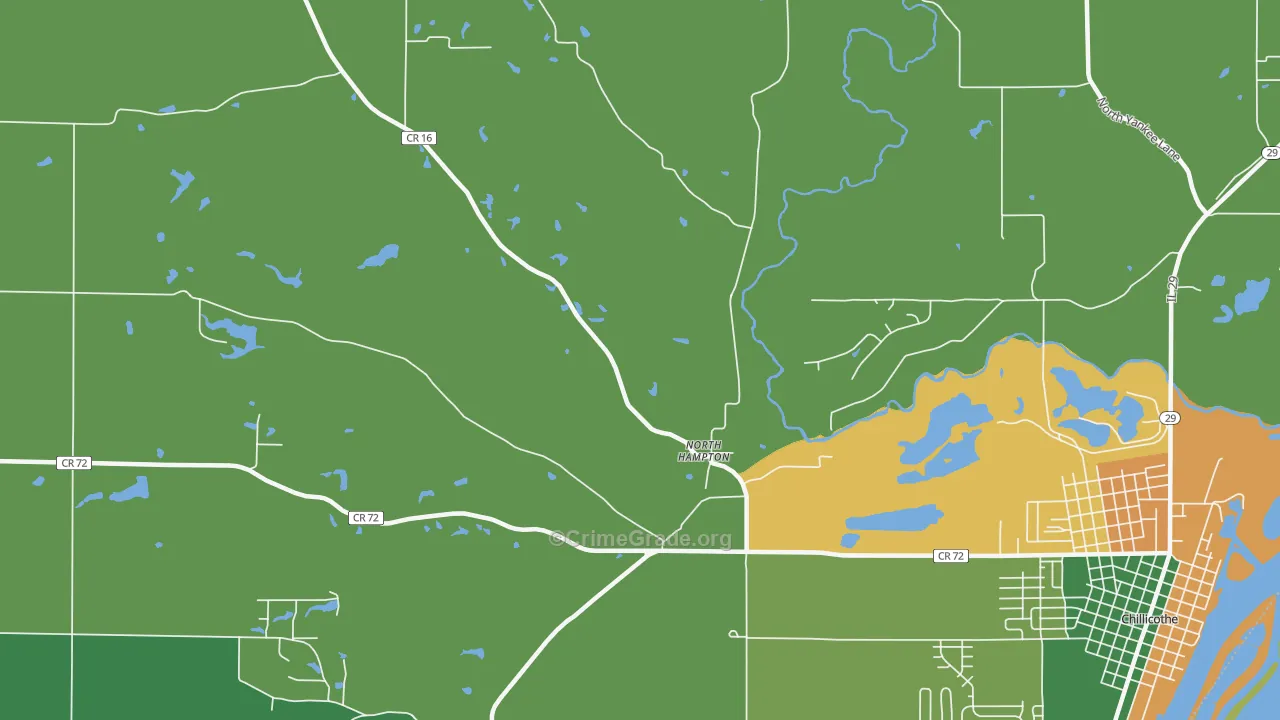 North Hampton, IL Map of Assault Rates