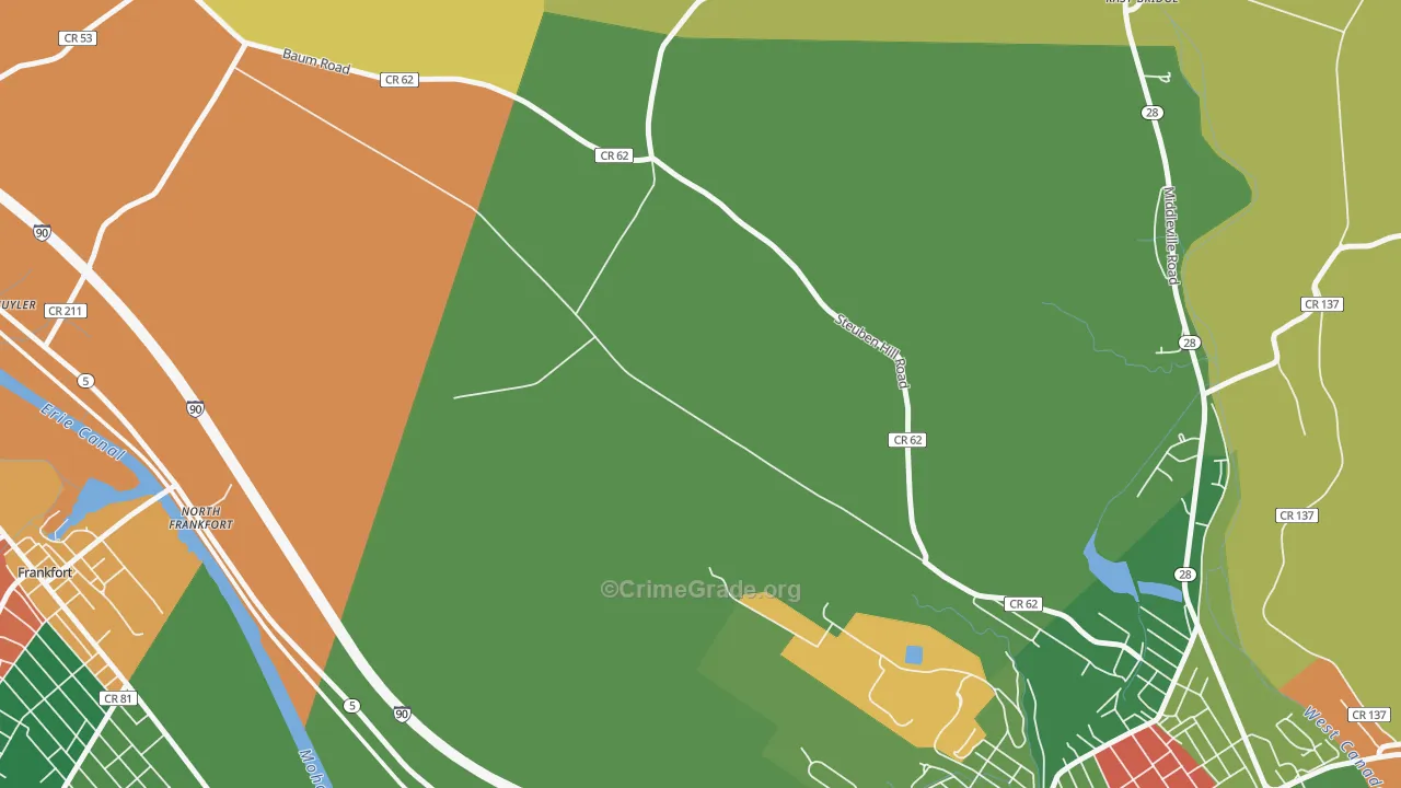 North Ilion, NY Map of Assault Rates