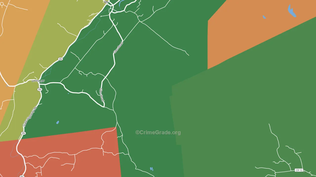 North Jay, NY Map of Assault Rates