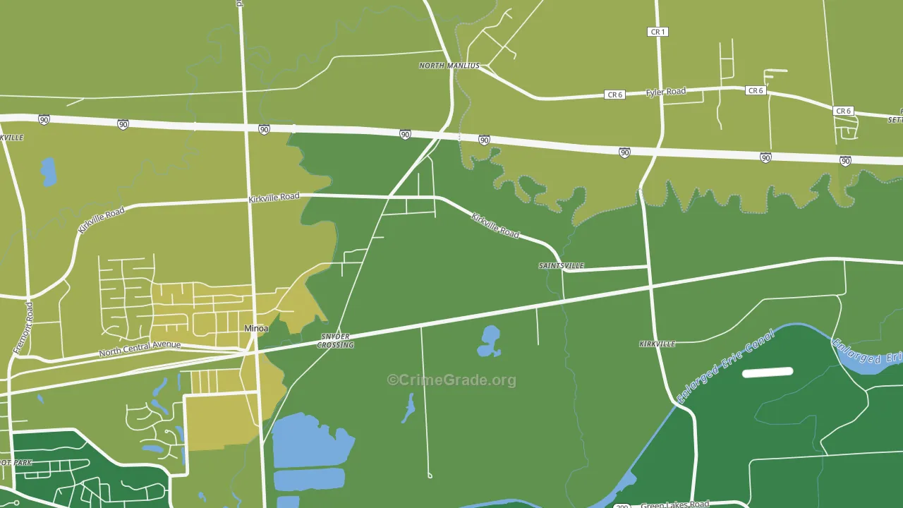 North Manlius, NY Map of Assault Rates